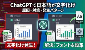 ChatGPTで日本語が文字化　原因・対策・発生パターン
