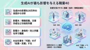 生成AIが最も影響を与える職業40