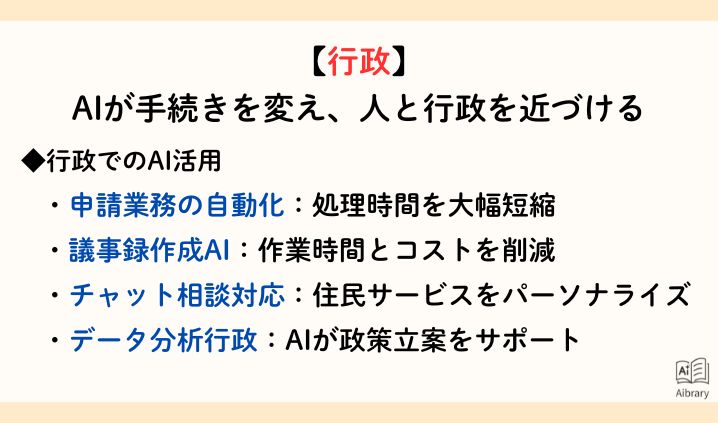 【行政】 AIが手続きを変え、人と行政を近づける