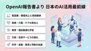 OpenAI報告書より　日本のAI活用最前線
