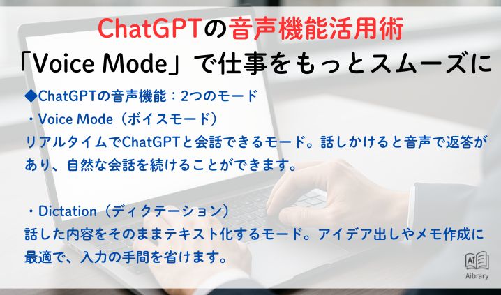 ChatGPTの音声機能活用術　「Voice Mode」で仕事をもっとスムーズに