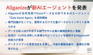 Allganizeが新AIエージェントを発表