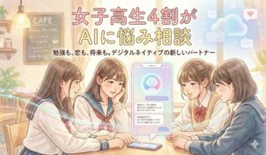 女子高生4割が AIに悩み相談