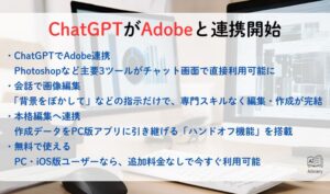 ChatGPTがAdobeと連携開始