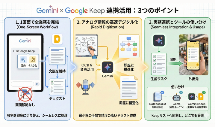 Gemini×Google Keepで自分専用エージェントに