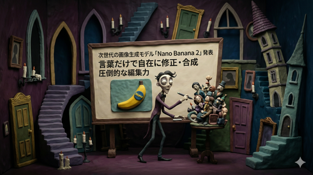 Aibrary編集部でNano Banana2を試してみた:テンプレート「ゴシッククレイ」