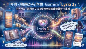 写真・動画から作曲　Gemini「Lyria 3」