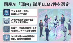 国産AI「源内」試用LLM7件を選定