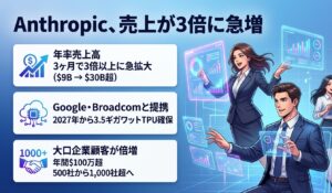 Anthropic、売上が3倍に急増