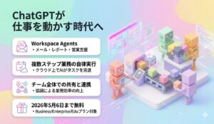 ChatGPTが仕事を動かす時代へ