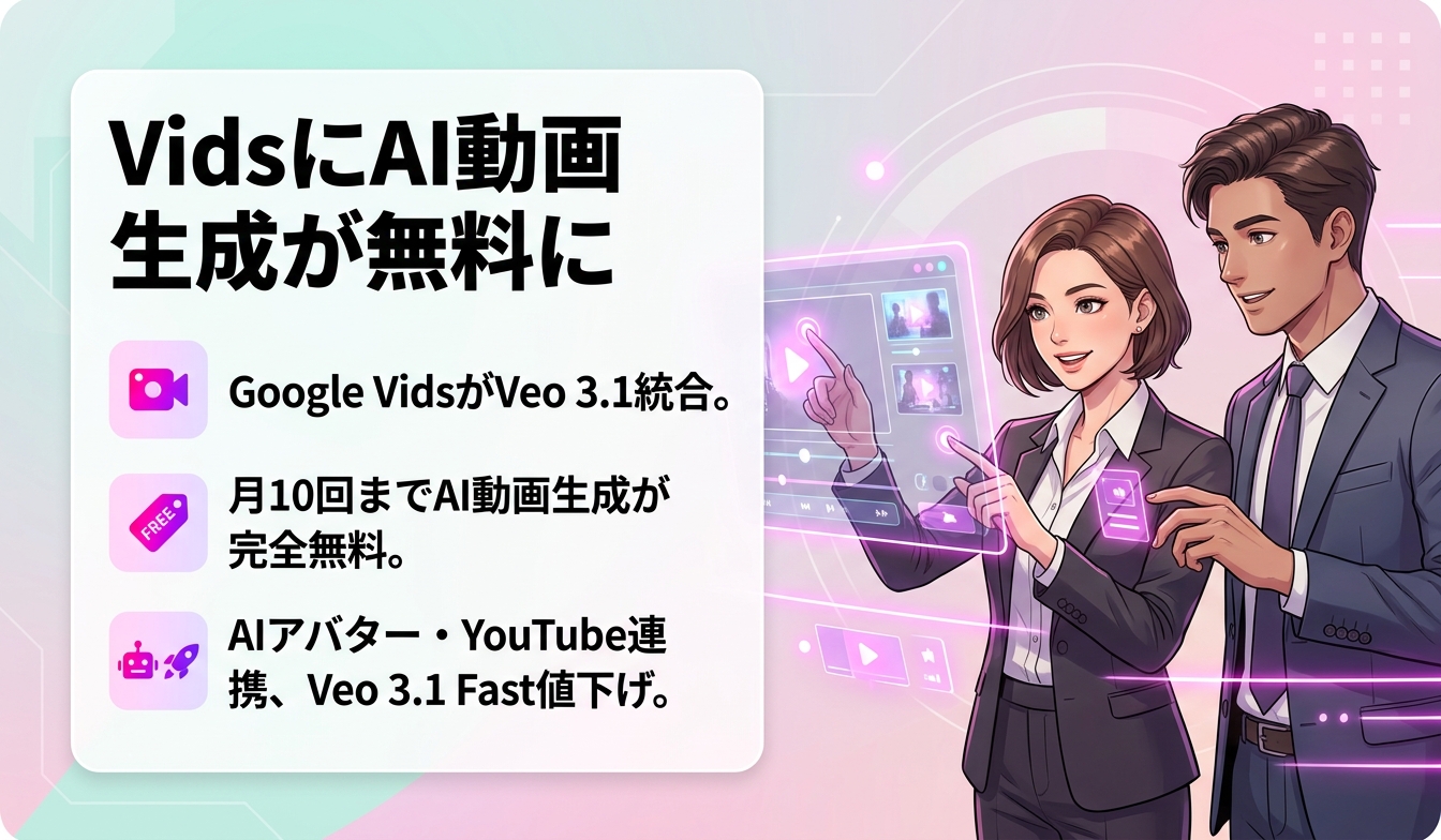 VidsにAI動画生成が無料に
