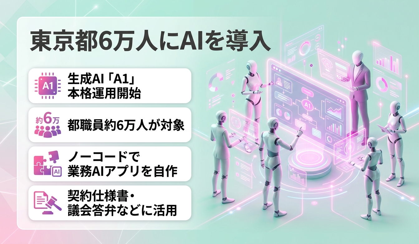 東京都6万人にAIを導入