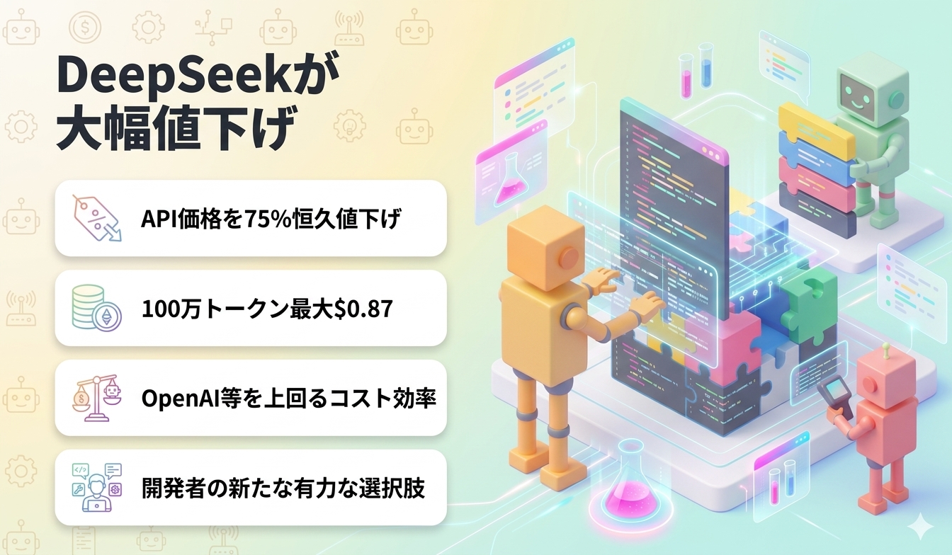 DeepSeekが大幅値下げ