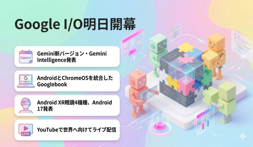 Google I/O明日開幕