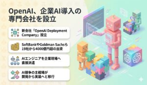 OpenAI、企業AI導入の専門会社を設立