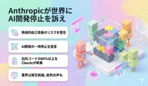 Anthropicが世界にAI開発停止を訴え｜Aibrary