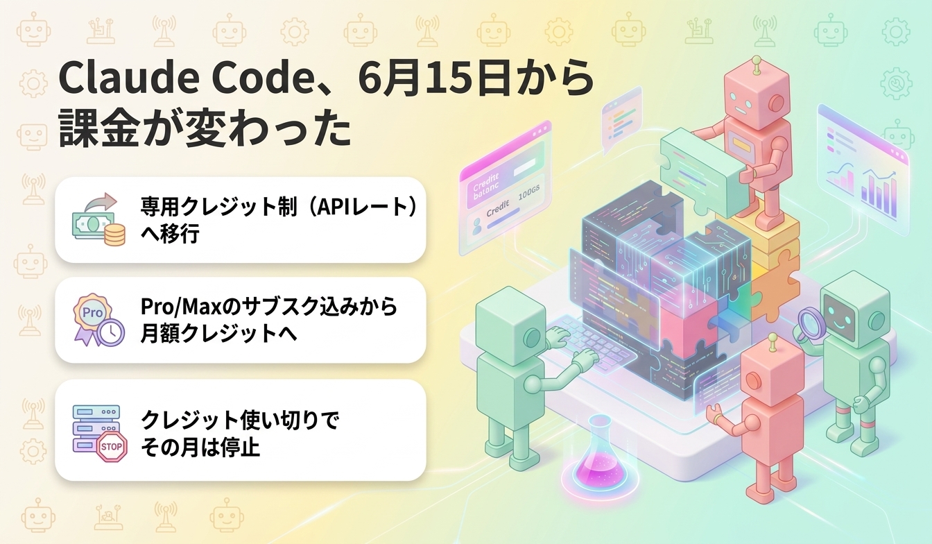 Claude Code、6月15日から課金が変わった