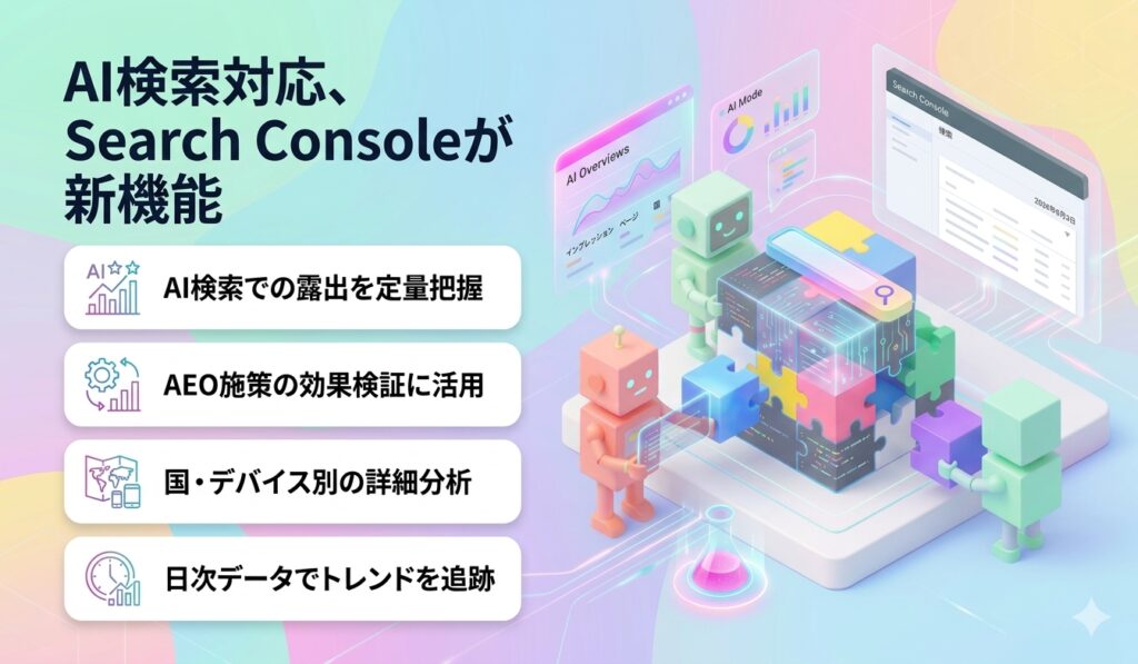 AI検索対応、Search Consoleが新機能