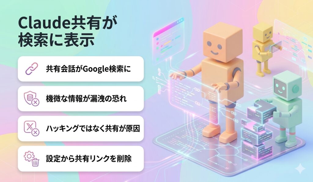 Claude共有が検索に表示