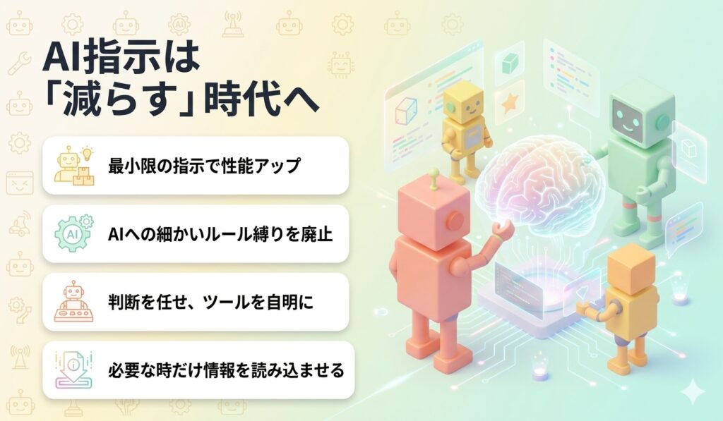 AI指示は「減らす」時代へ