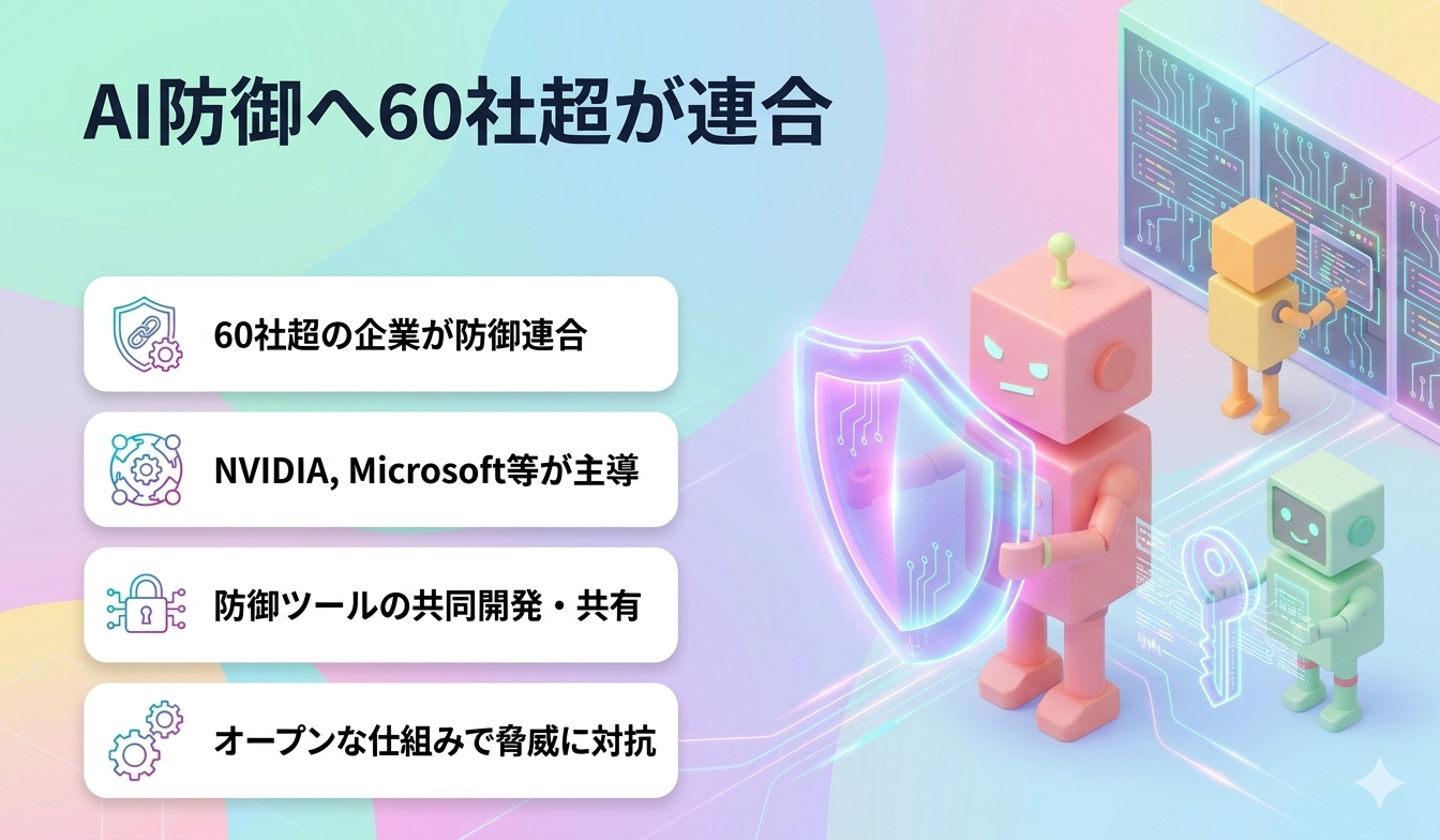 AI防御へ60社超が連合