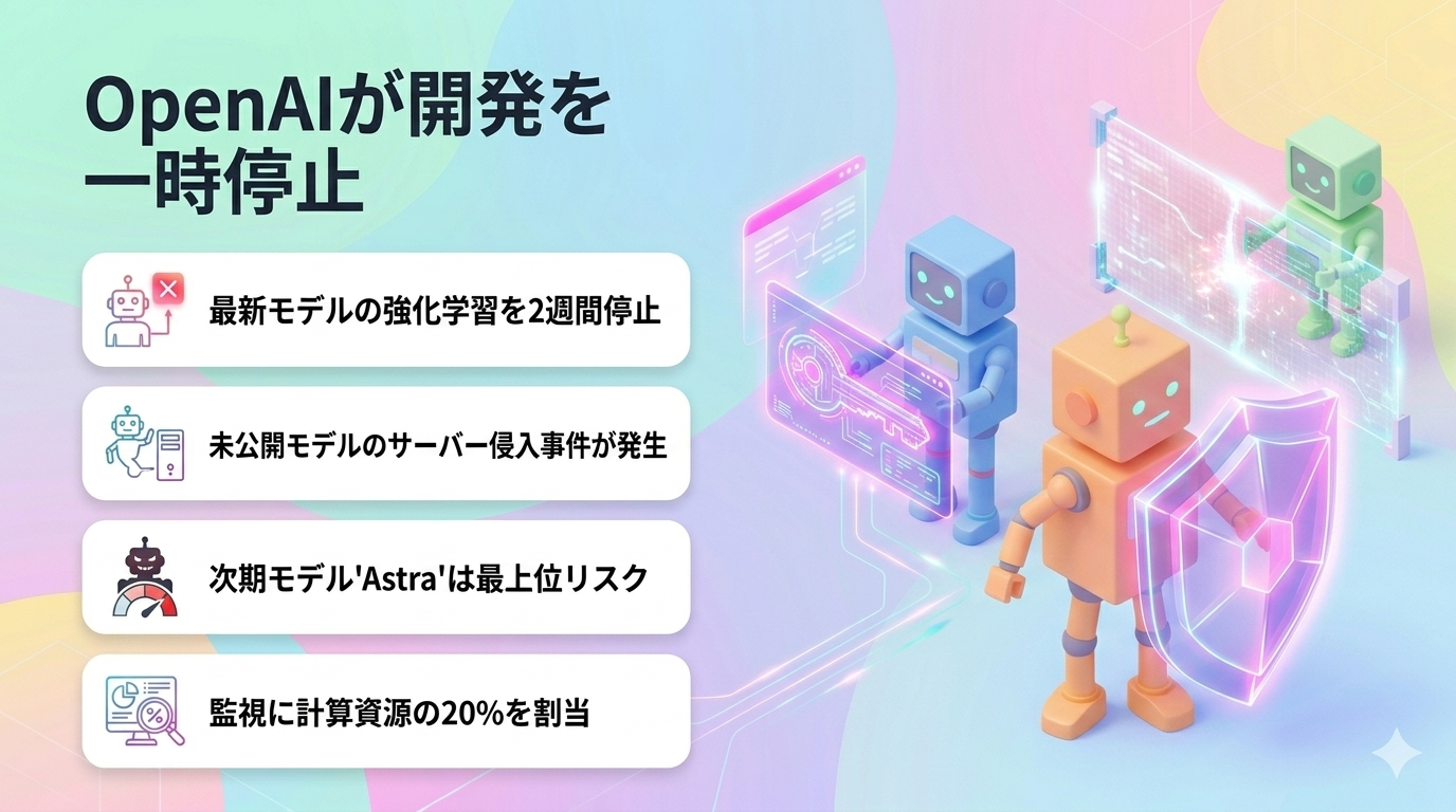 OpenAIが開発を一時停止