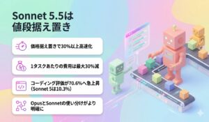 Sonnet 5.5は値段据え置き