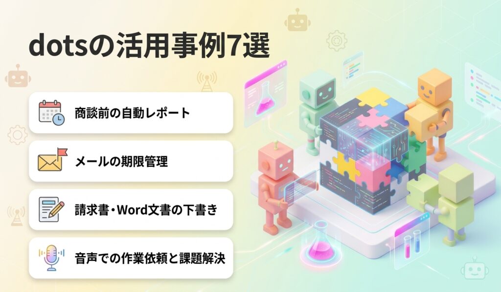 ChatGPTの「dots」の活用事例7選